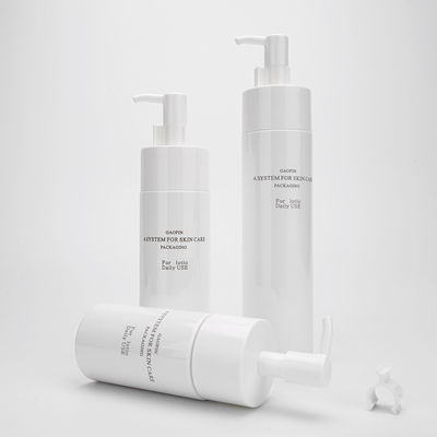 بطری های مراقبت از پوست PET بسته بندی صفحه ابریشم 100ml 150ml 200ml بطری لوسیون پلاستیکی