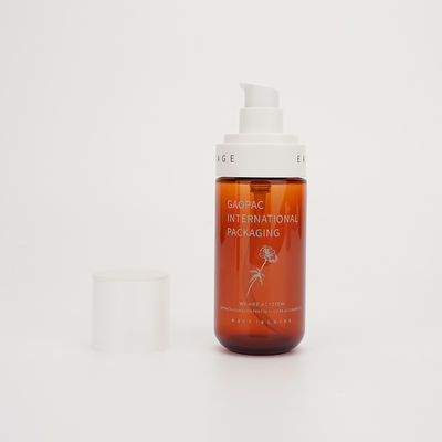 بسته بندی لوازم آرایشی پلاستیکی بطری های پمپ آمبر 80ml 100ml پمپ