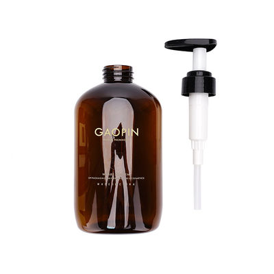 بطری Amber PET 340ml 520ml بسته بندی بطری های شامپو پلاستیکی ژل دوش