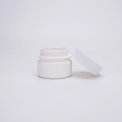 50ml شیشه گرد پلاستیکی سفید PETG ، کوزه لوازم آرایشی کرم صورت