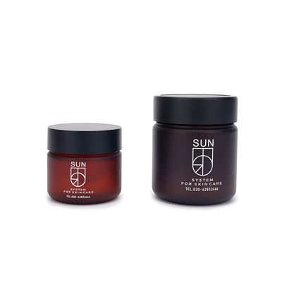 بطری های پلاستیکی Frosted Amber Pet 30ml 100ml 120ml بسته بندی مراقبت از پوست