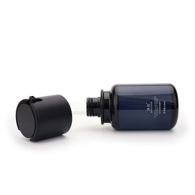 Blue Press Pump 4 OZ پلاستیک لوسیون بطری 120ml لوگو سفارشی
